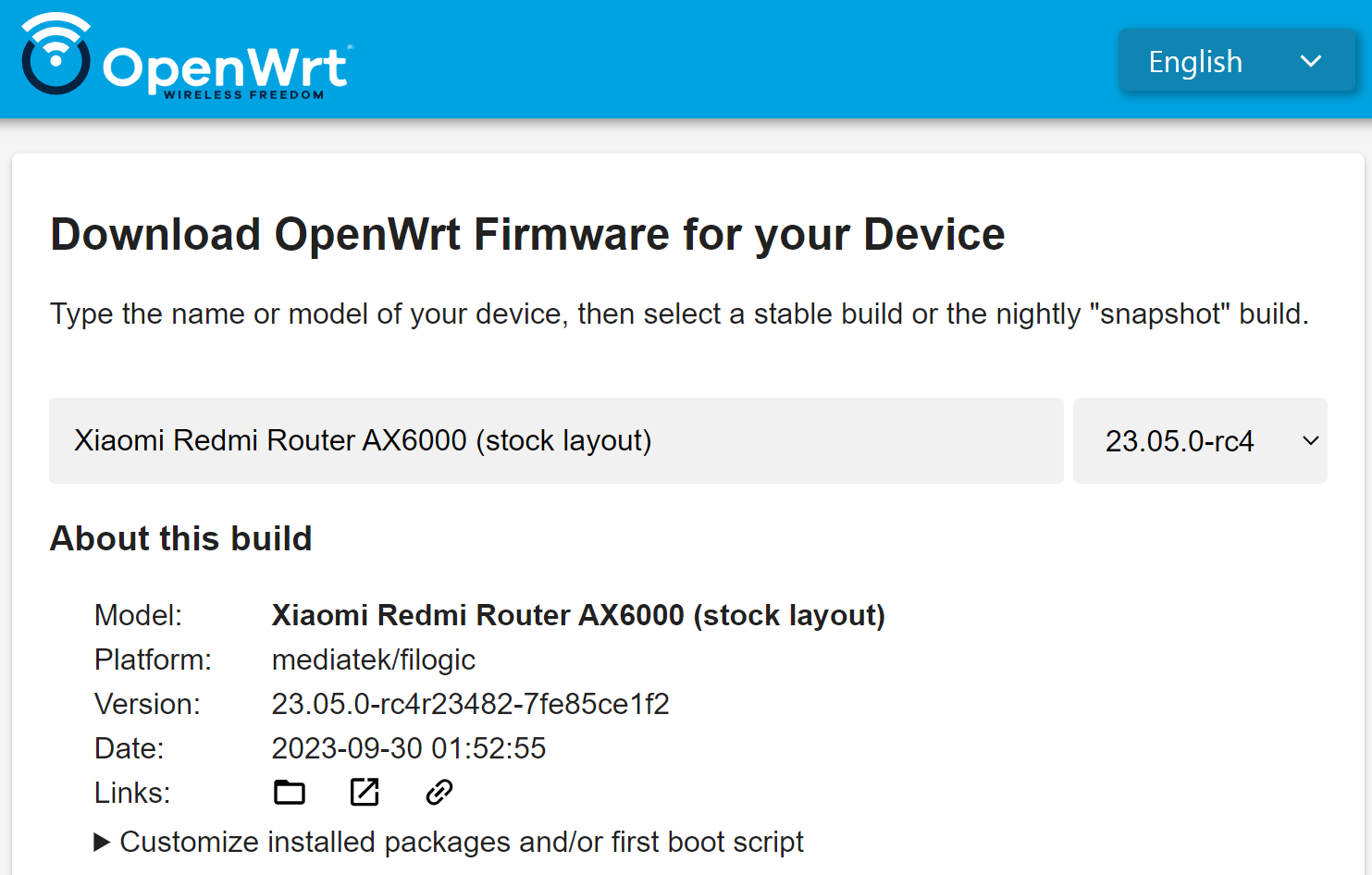 OpenWrt 23.05.0